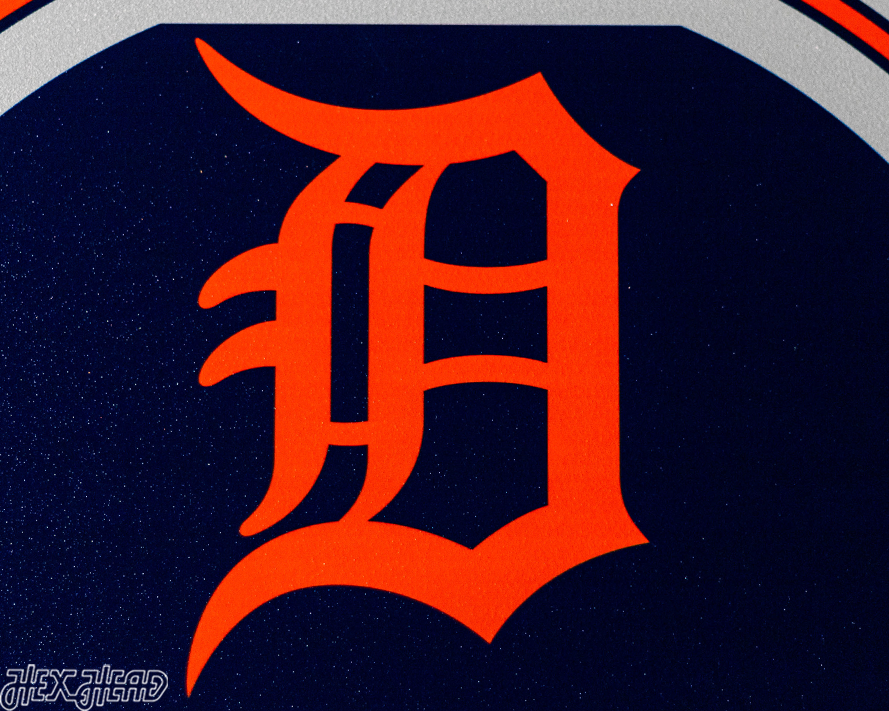 Detroit Tigers Personalized Monogram Metal Art