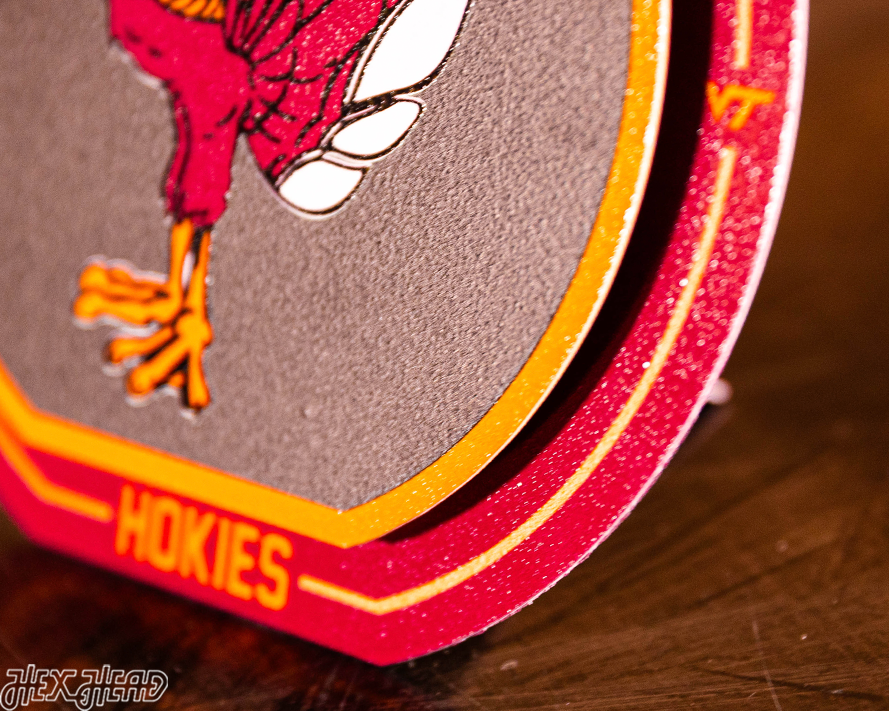 Virginia Tech Hokies "Double Play" On the Shelf or on the Wall Art