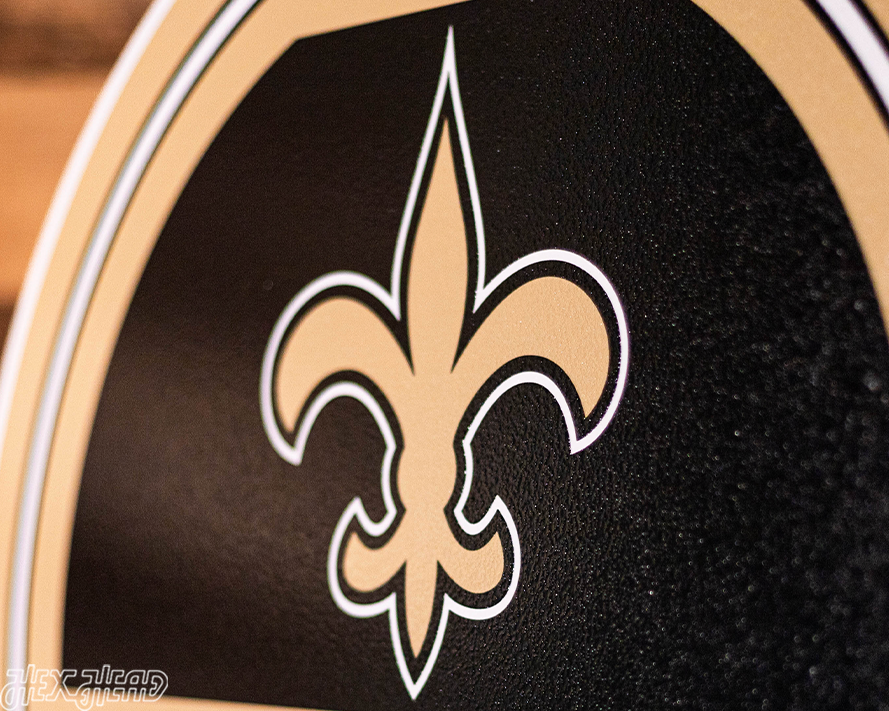 New Orleans Saints Personalized Monogram Metal Art