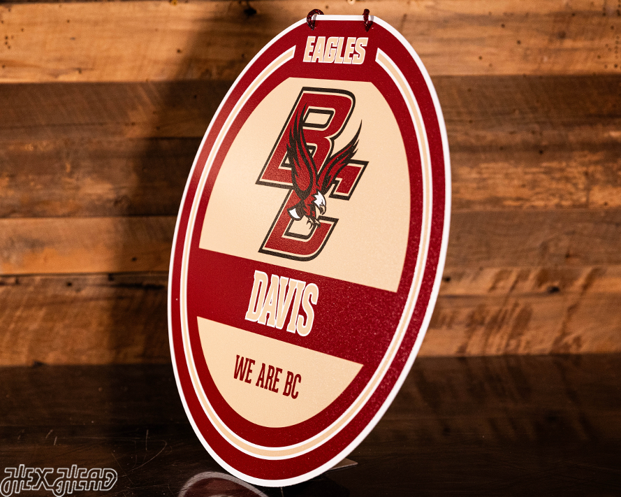 Boston College Eagles Personalized Monogram Metal Art