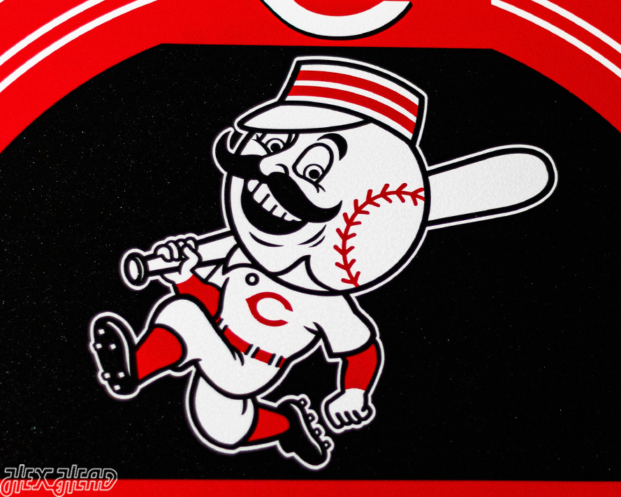 Cincinnati Reds Personalized Monogram Metal Art