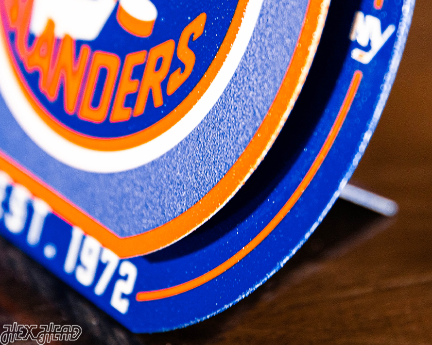 New York Islanders "Double Play" On the Shelf or on the Wall Art