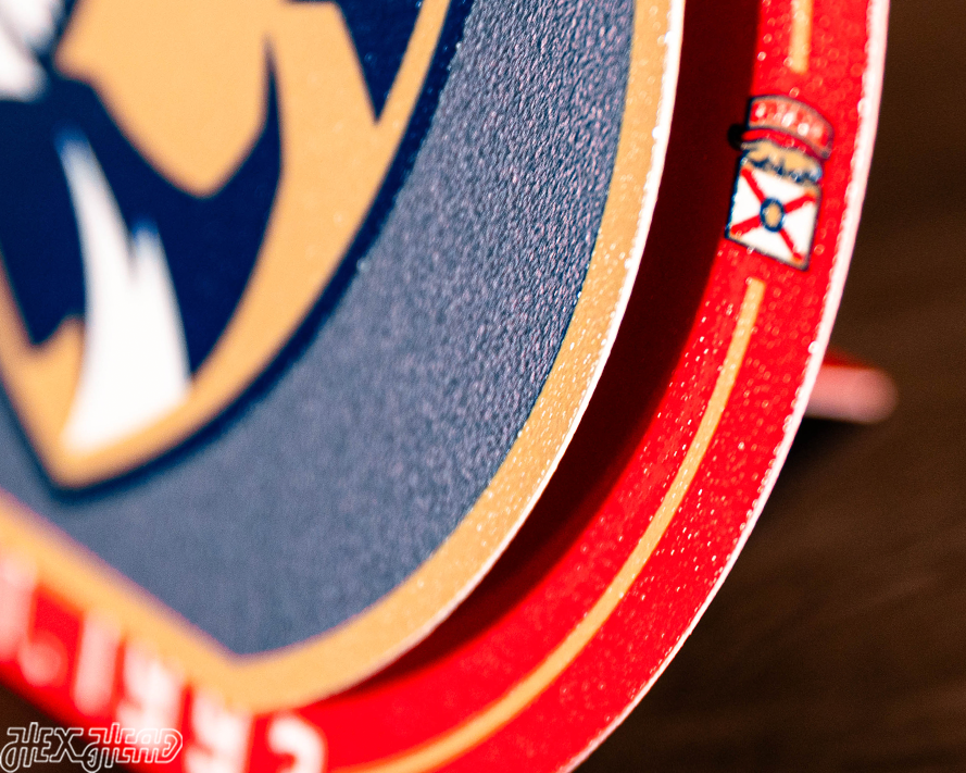 Florida Panthers "Double Play" On the Shelf or on the Wall Art