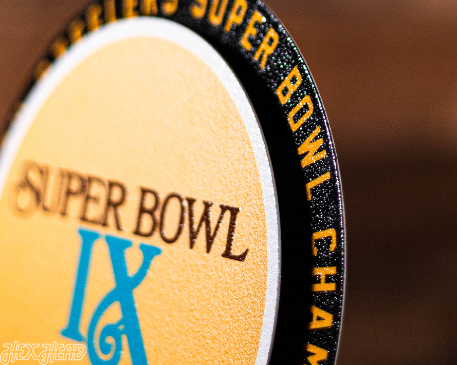 Pittsburgh Steelers Super Bowl IX "Double Play" On the Shelf or on the Wall Art