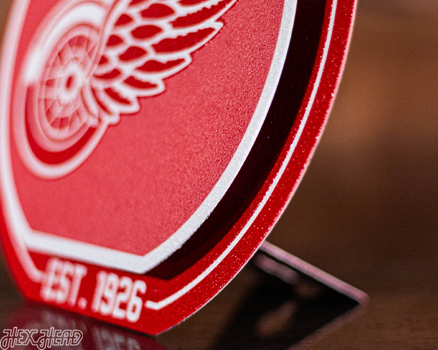 Detroit Red Wings "Double Play" On the Shelf or on the Wall Art