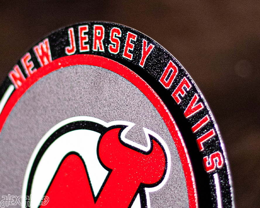 New Jersey Devils "Double Play" On the Shelf or on the Wall Art