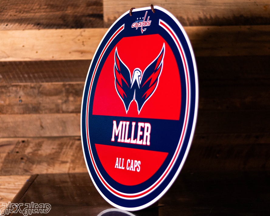 Washington Capitals Personalized Monogram Metal Art