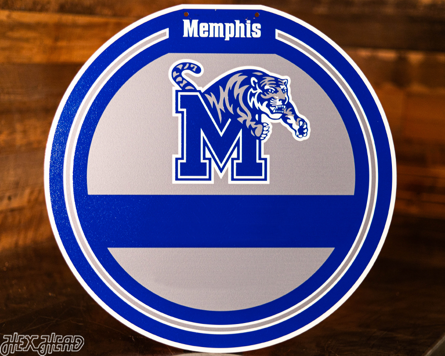 Memphis Tigers Personalized Monogram Metal Art