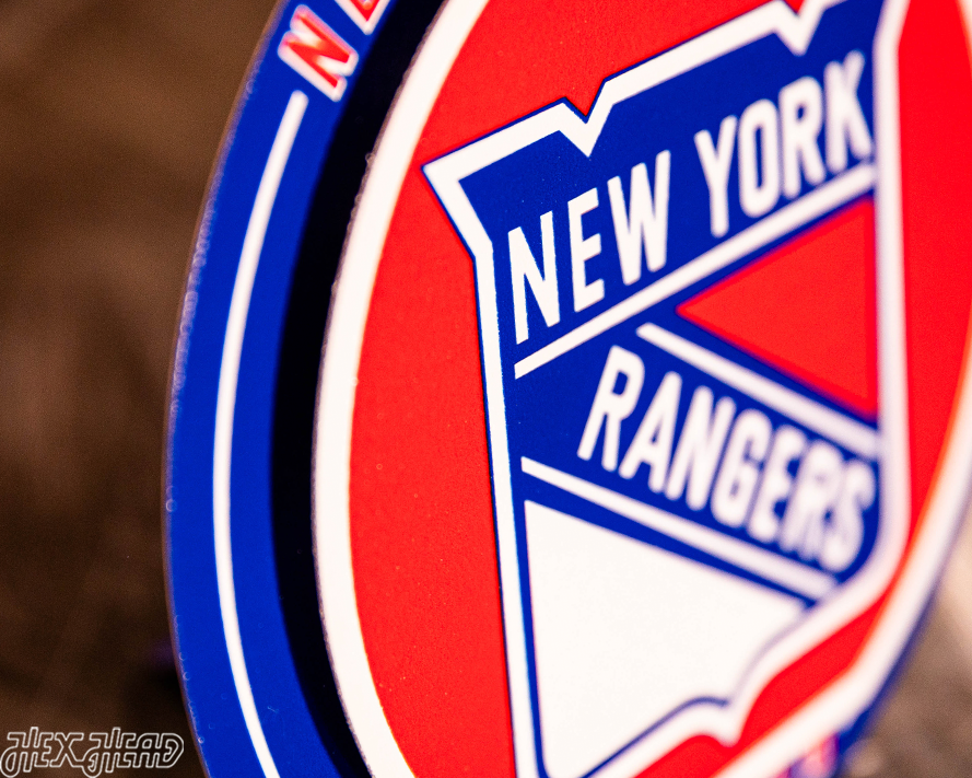 New York Rangers "Double Play" On the Shelf or on the Wall Art