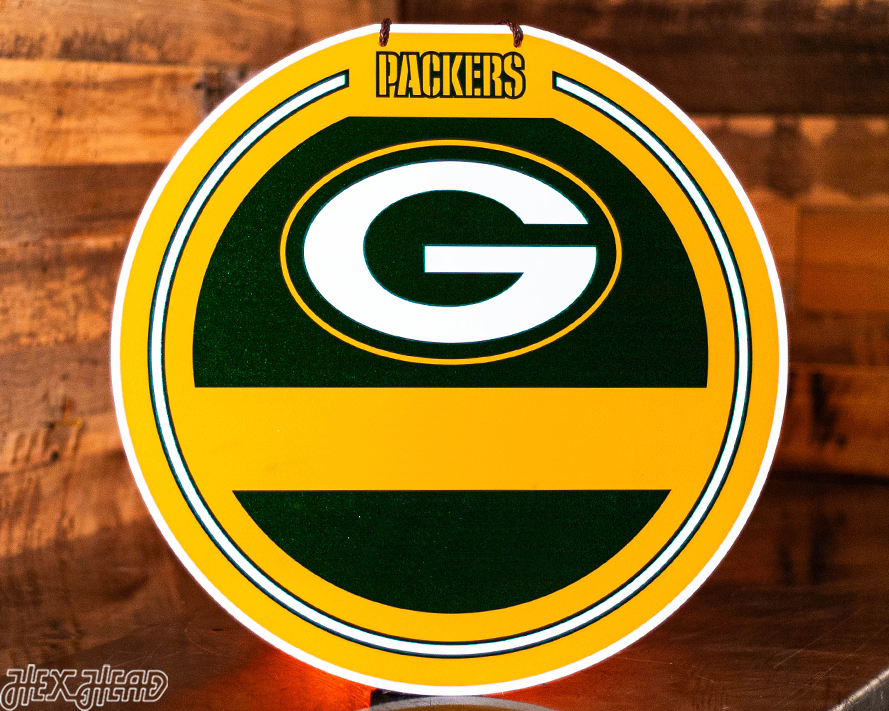 Green Bay Packers Personalized Monogram Metal Art