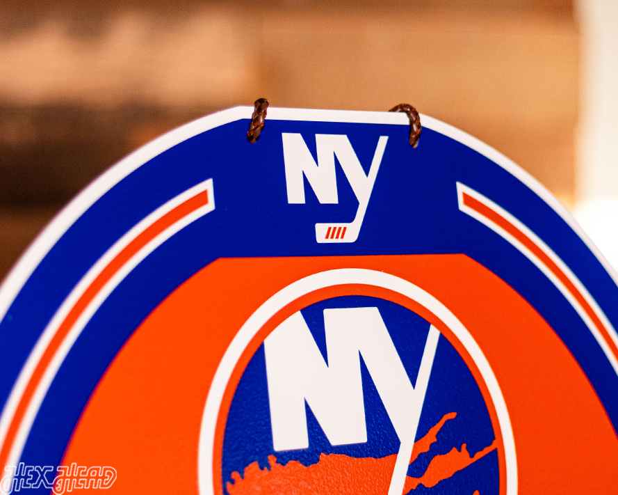 New York Islanders Personalized Monogram Metal Art