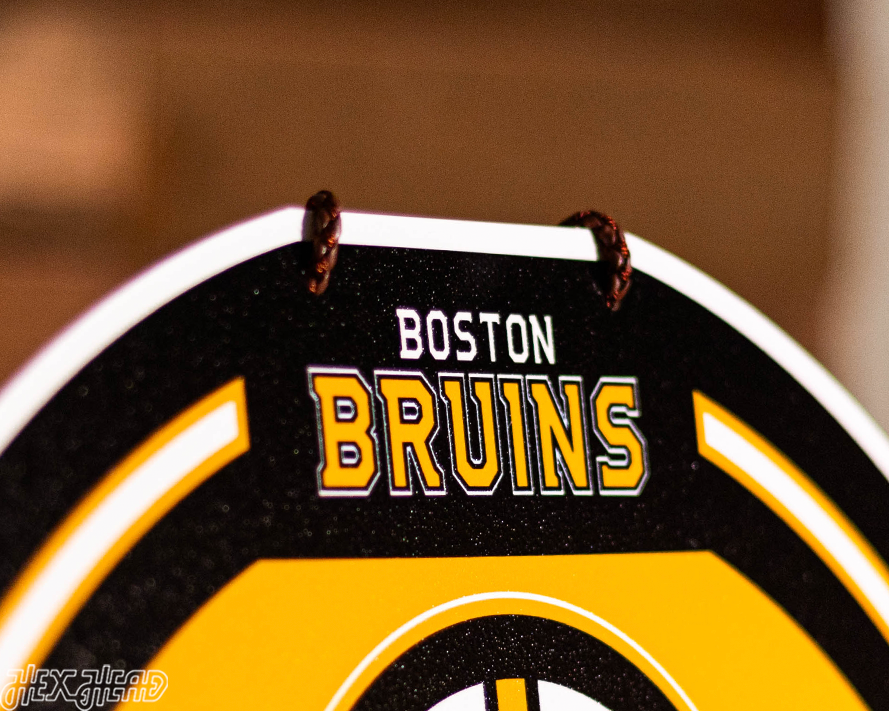 Boston Bruins Personalized Monogram Metal Art