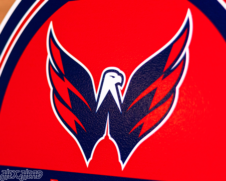 Washington Capitals Personalized Monogram Metal Art