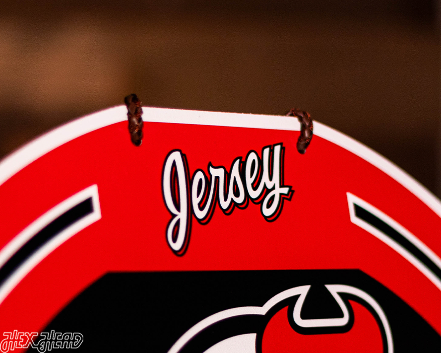 New Jersey Devils Personalized Monogram Metal Art