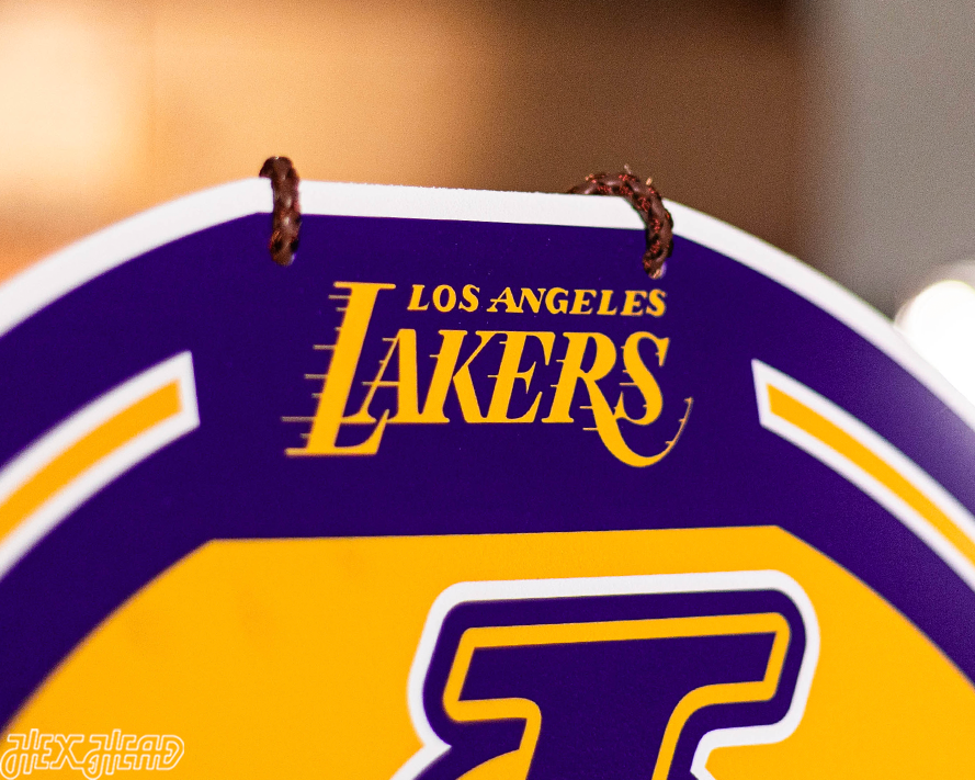 Los Angeles Lakers Personalized Monogram Metal Art