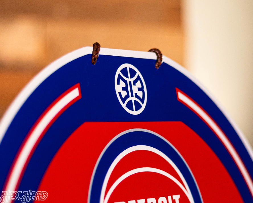 Detroit Pistons Personalized Monogram Metal Art