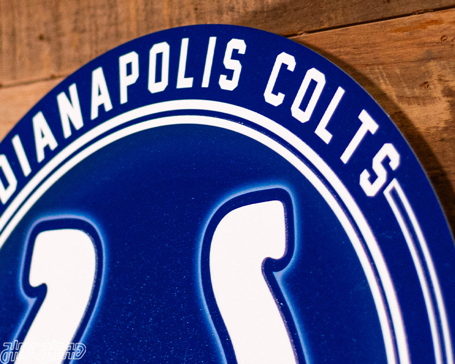 VARSITY Collection- Single Layer Indianapolis Colts Metal Wall Art