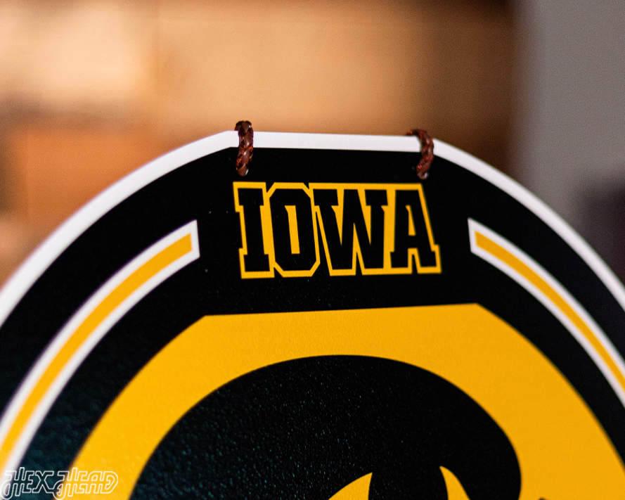 Iowa Hawkeyes Personalized Monogram Metal Art