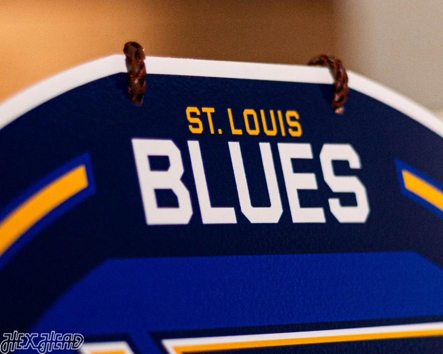 St. Louis Blues Personalized Monogram Metal Art