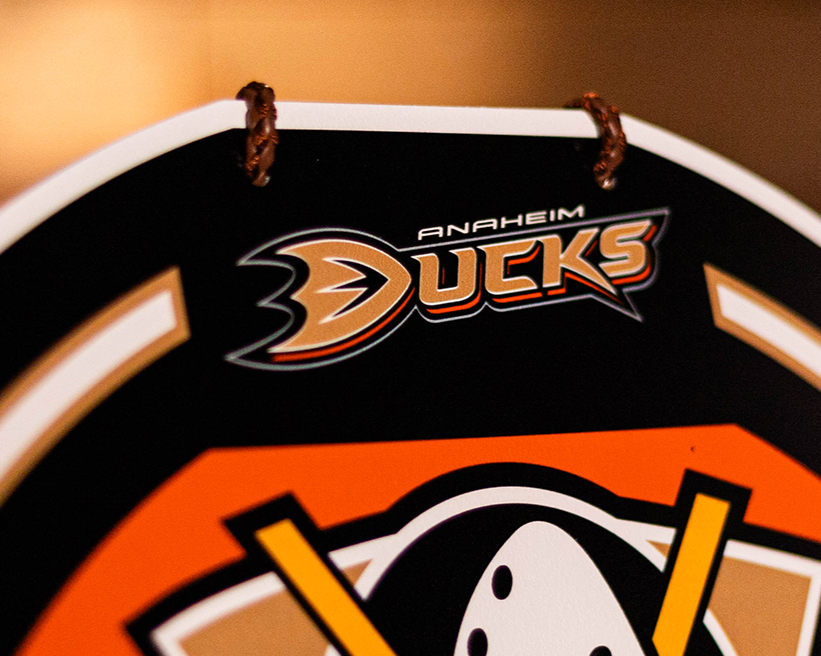 Anaheim Ducks Personalized Monogram Metal Art