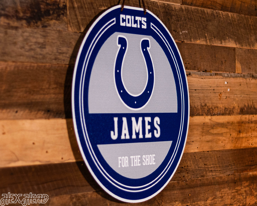 Indianapolis Colts Personalized Monogram Metal Art