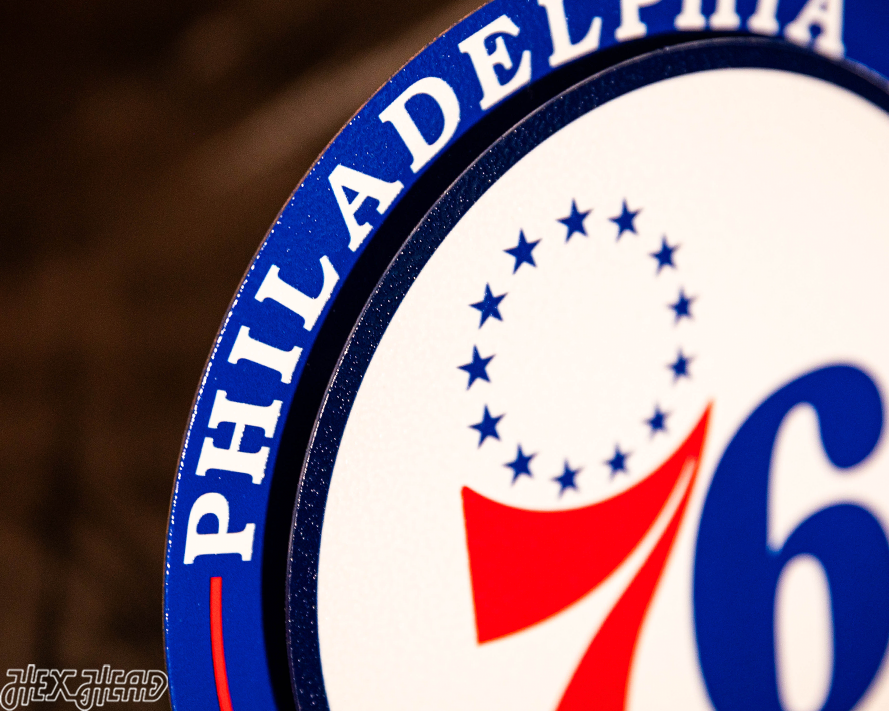 Philadelphia 76ers "Double Play" On the Shelf or on the Wall Art