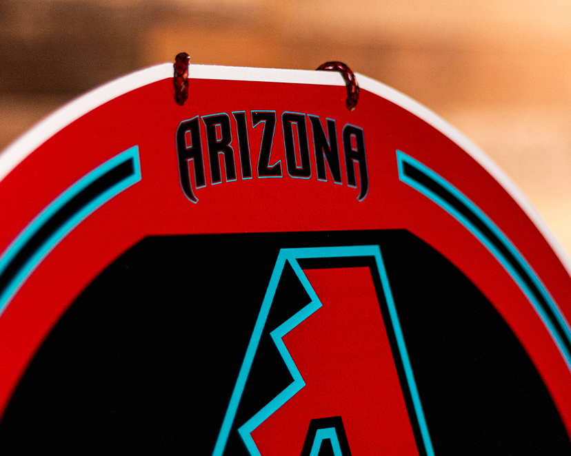 Arizona Diamondbacks Personalized Monogram Metal Art