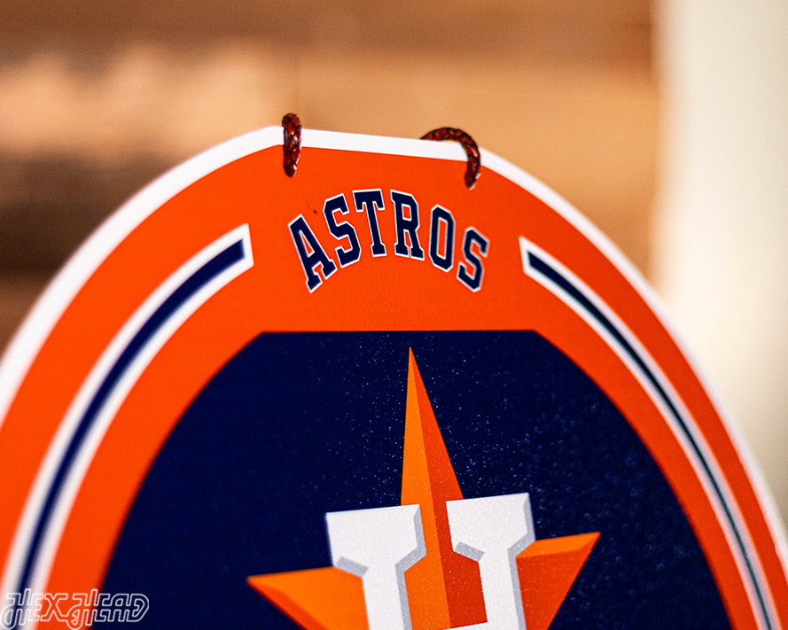 Houston Astros Personalized Monogram Metal Art