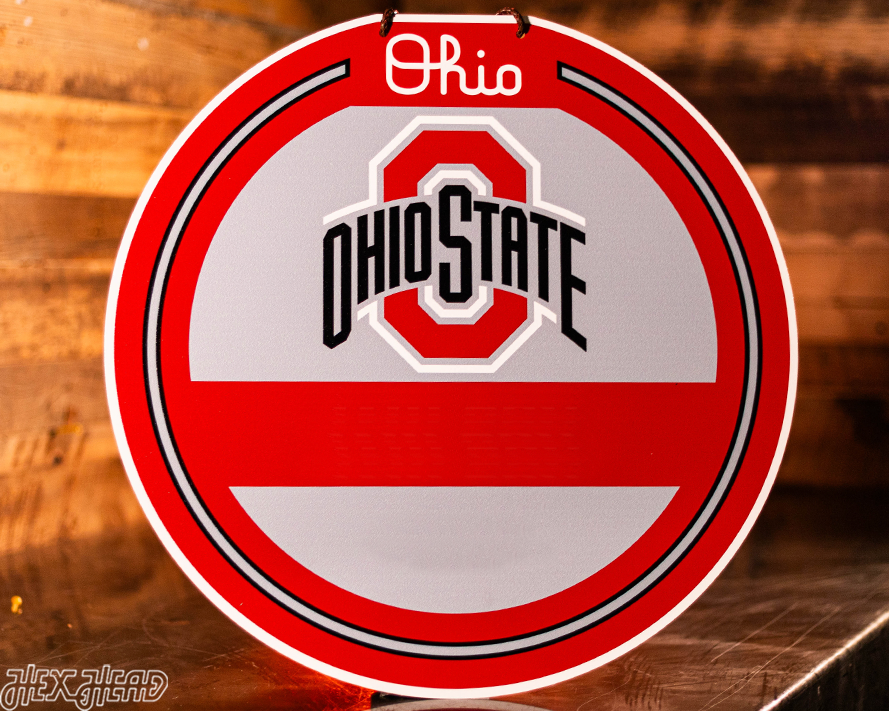 Ohio State Buckeyes Personalized Monogram Metal Art