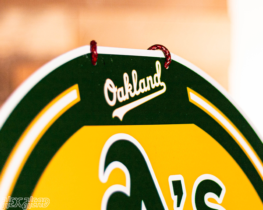 Oakland A's Personalized Monogram Metal Art