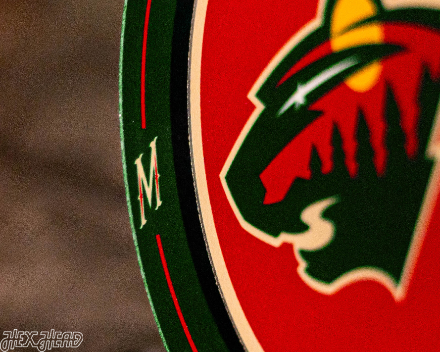 Minnesota Wild "Double Play" On the Shelf or on the Wall Art