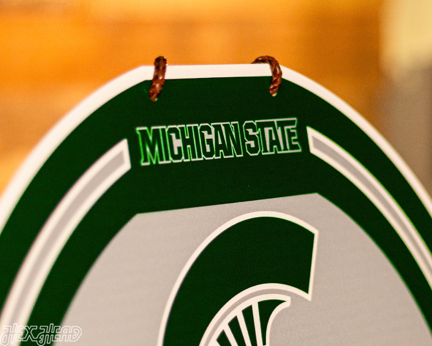 Michigan State Spartans Personalized Monogram Metal Art