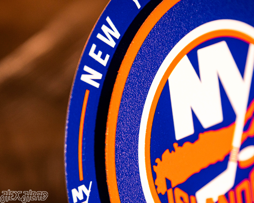 New York Islanders "Double Play" On the Shelf or on the Wall Art