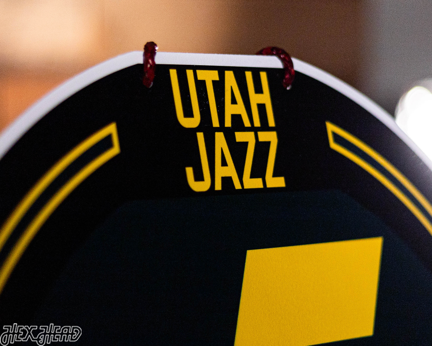 Utah Jazz Personalized Monogram Metal Art