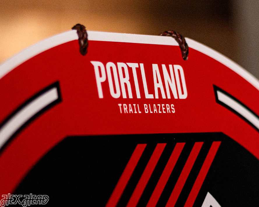 Portland Trail Blazers Personalized Monogram Metal Art