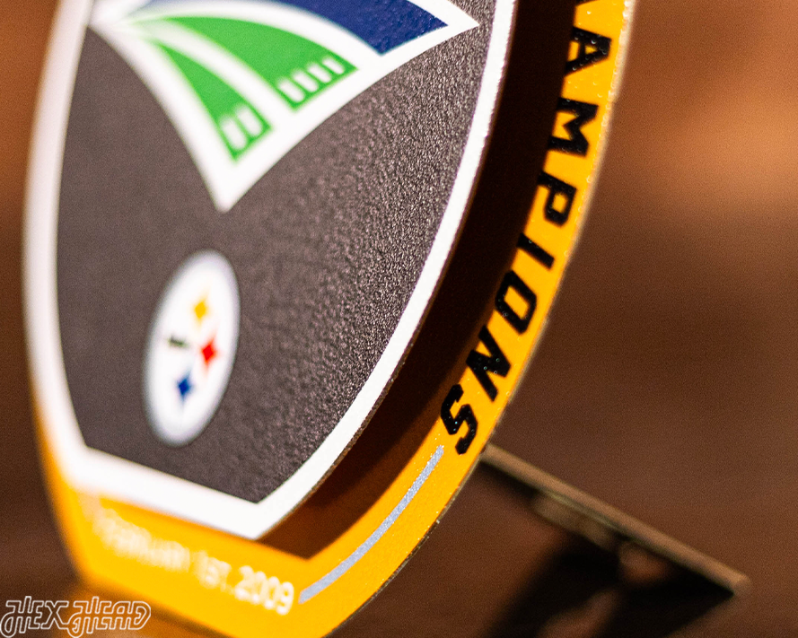 Pittsburgh Steelers Super Bowl XLIII "Double Play" On the Shelf or on the Wall Art