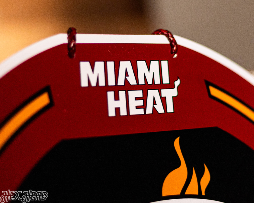 Miami Heat Personalized Monogram Metal Art