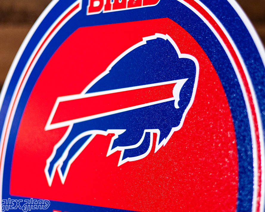 Buffalo Bills Personalized Monogram Metal Art