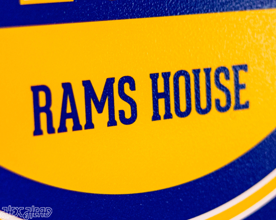 Los Angeles Rams Personalized Monogram Metal Art