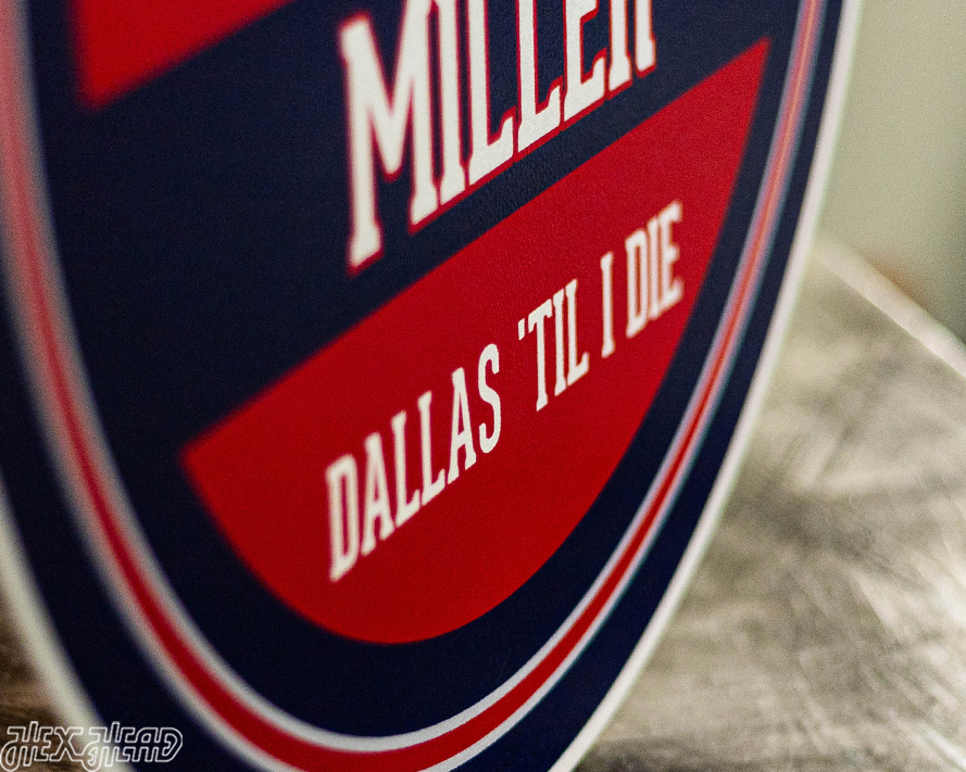 FC Dallas Personalized Monogram Metal Art