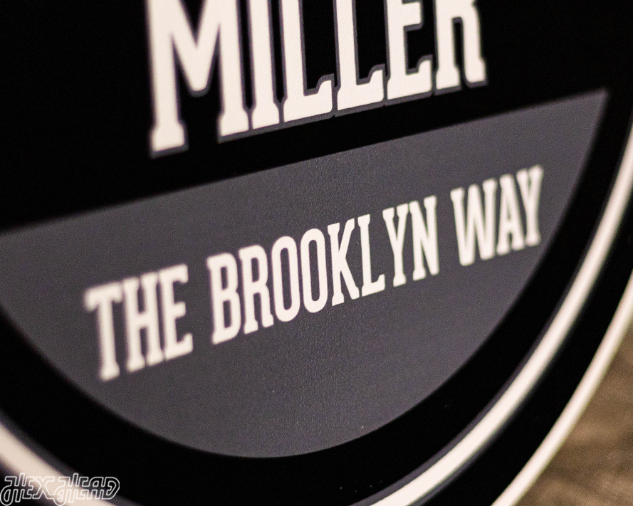 Brooklyn Nets Personalized Monogram Metal Art