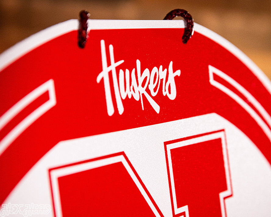 Nebraska Cornhuskers Personalized Monogram Metal Art