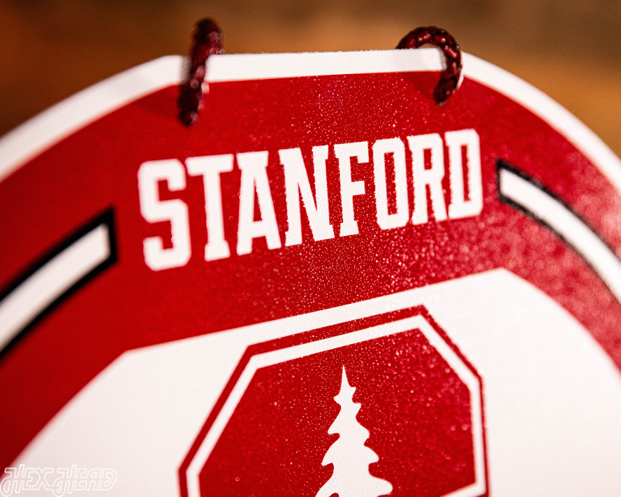 Stanford Cardinal Personalized Monogram Metal Art