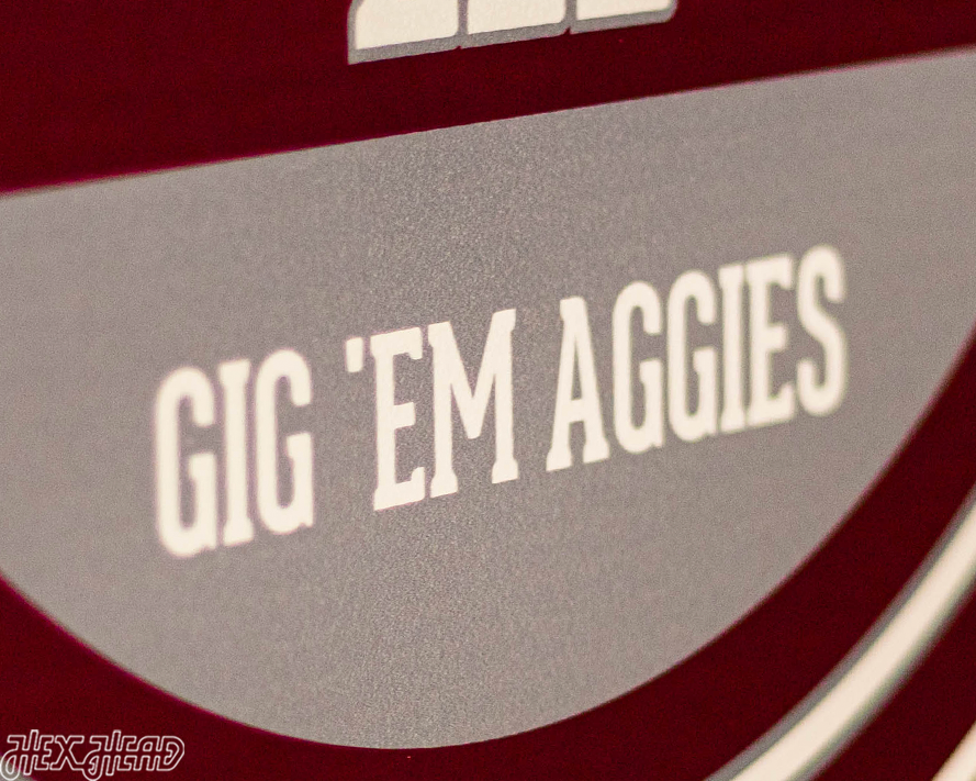 Texas A&M Aggies Personalized Monogram Metal Art