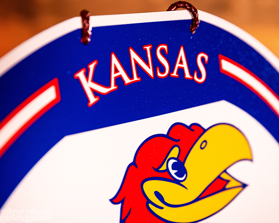 Kansas Jayhawks Personalized Monogram Metal Art