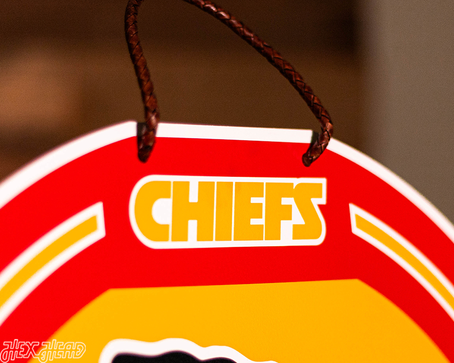 Kansas City Chiefs Personalized Monogram Metal Art