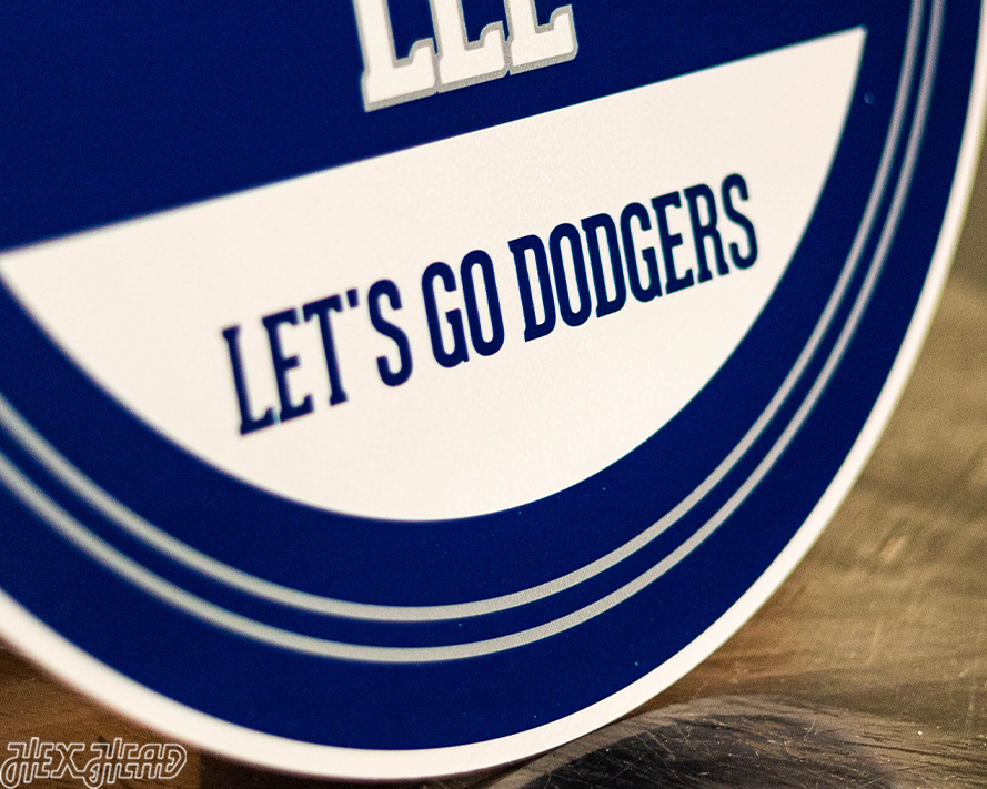 Los Angeles Dodgers Personalized Monogram Metal Art