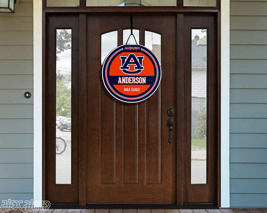 Auburn Tigers Personalized Monogram Metal Art