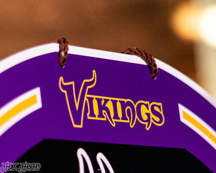 Minnesota Vikings Personalized Monogram Metal Art