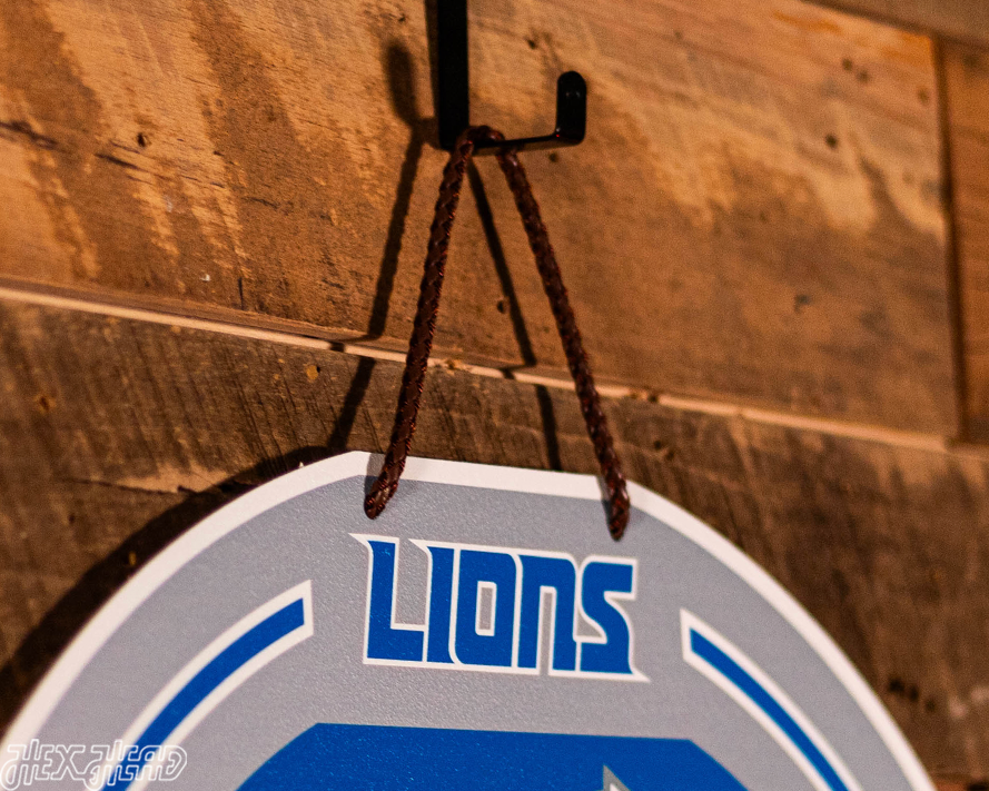 Detroit Lions Personalized Monogram Metal Art